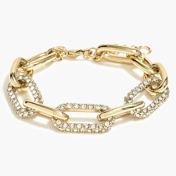 J. Crew Factory Jewelry - J. Crew Pavé Links Bracelet/NWT